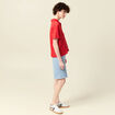 T-shirt manches courtes rouge femme