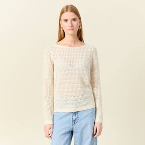 gilet manches longues creme femme Gilet manches longues creme femme