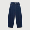 Jeans loose en coton denim brut clean femme