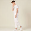 T-shirt manches courtes ecru homme