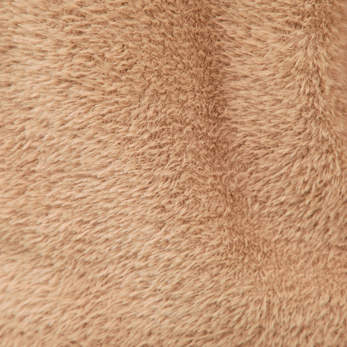 Pull droit col v manches longues camel femme