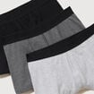 Lot de 3 boxers gris clair homme