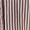 Chemise boyfriend courte manches longues marron fonc&eacute; femme