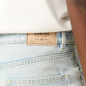 jeans large 5 poches denim snow bleach homme Jeans large 5 poches denim snow bleach homme
