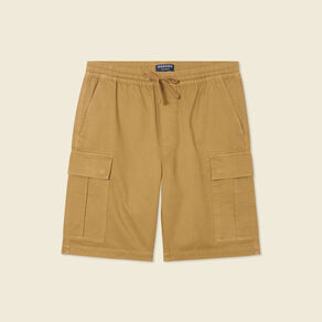 Bermuda droit cargo camel homme
