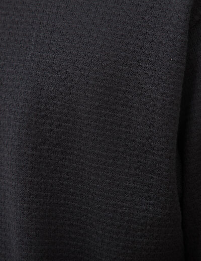 T-shirt ample col rond manches courtes noir homme