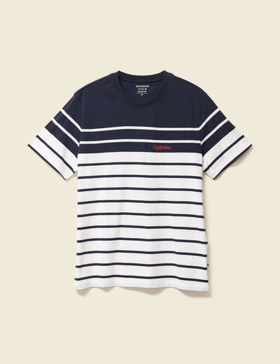 T-shirt manches courtes ecru homme