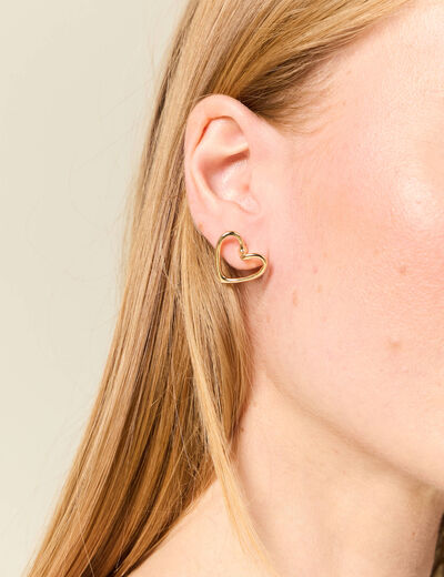 Boucles d'oreilles couleur or femme