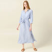 Robe chemise éco-responsable ecru femme