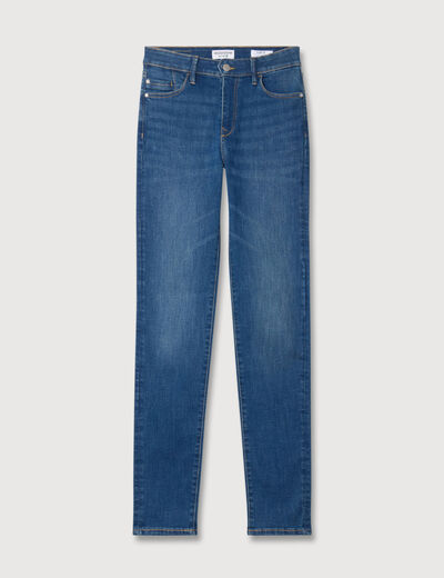 Jeans slim taille haute denim stone femme