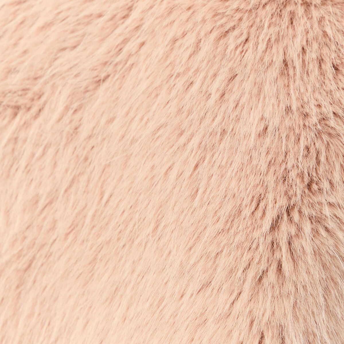 Veste fausse fourrure avec doublure vieux rose femme