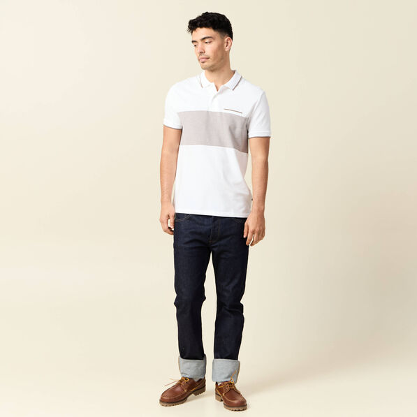 Polo manches courtes taupe homme