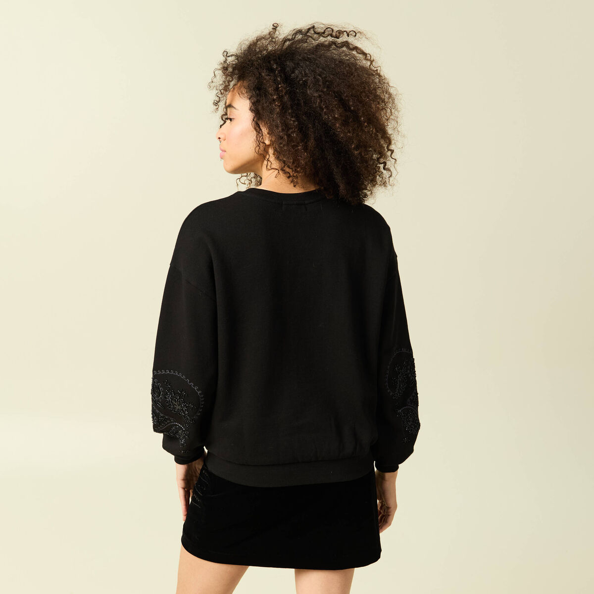 Ensemble Robe Et Veste Pour Femmes, Robe Sweat-shirt Décontractée à Manches Longues, Col Montant, Ourlet Enveloppant, Ample, Automne Hiver, Robes Pull Longues, Jupe Grande Taille Pour Femme, Noir , M