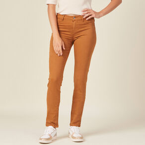 pantalon slim marron femme Pantalon slim marron femme