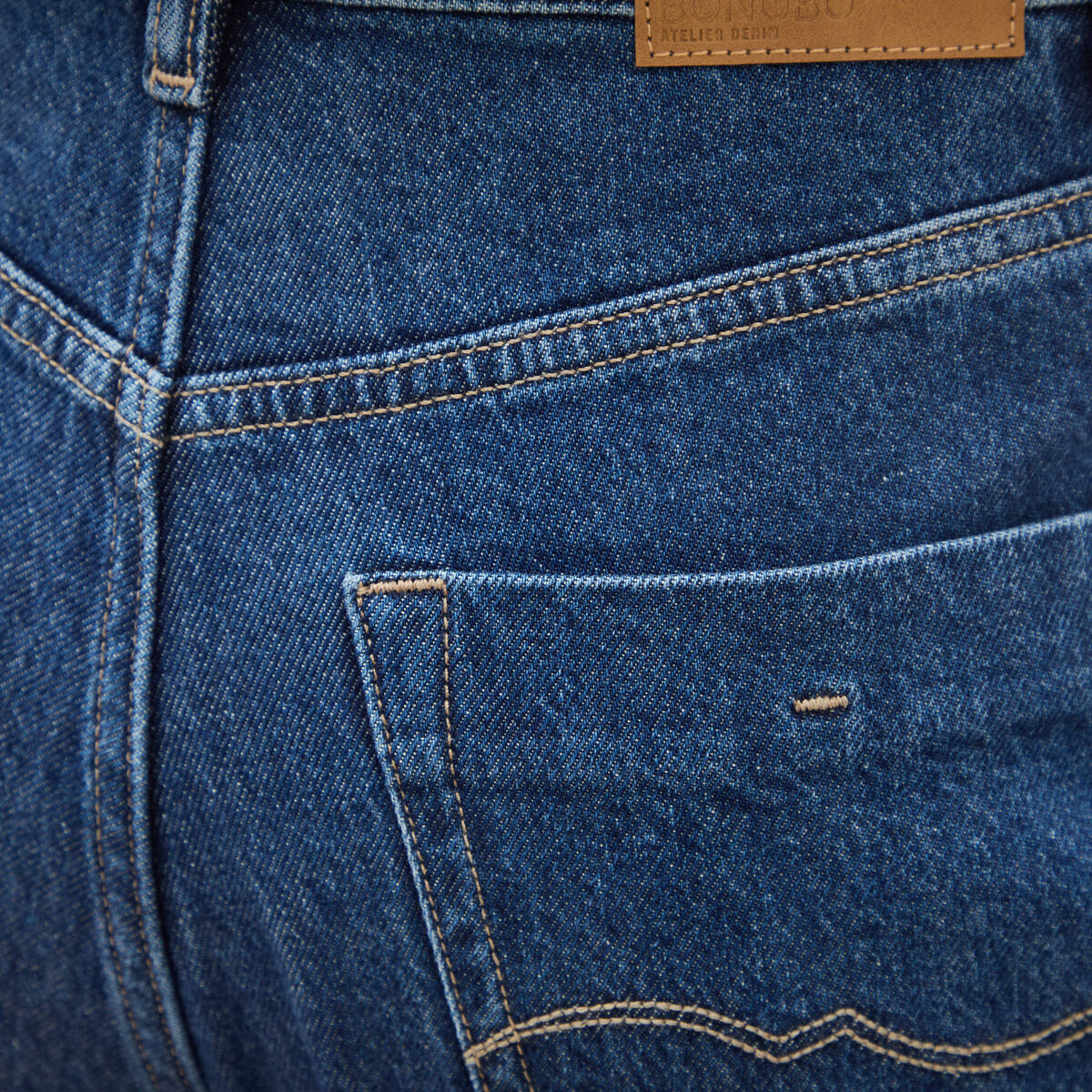 Jeans mom 7/8&egrave;me bleu clair femme