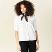 Chemise manches courtes ecru femme