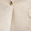 Blazer manches longues col tailleur sable femme