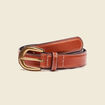 Ceinture en cuir marron femme