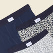 Lot 3 boxers bleu marine homme