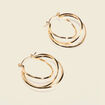 Boucles d'oreilles créoles couleur or femme