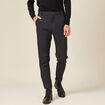 Pantalon chino tapered noir homme
