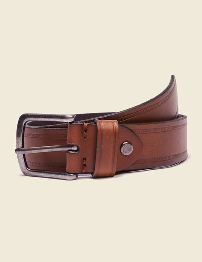 Ceinture marron homme