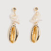 Boucles d'oreilles blanc femme