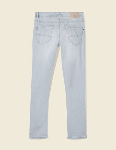 Jeans slim éco-responsable denim bleach homme