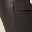 Pantalon skinny enduit push up denim noir enduit femme
