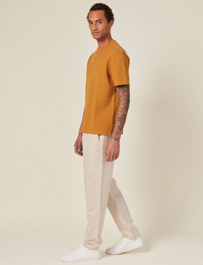T-shirt éco-responsable camel homme
