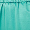 Pantalon large fluide satin bleu turquoise femme