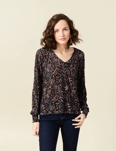 T-shirt manches longues noir femme