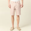 Bermuda droit en jean rose homme