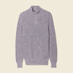 Pull manches longues gris fonc&eacute; homme