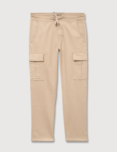 Pantalon battle longueur 32 beige homme