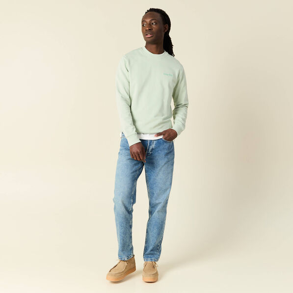 Sweat manches longues vert clair homme