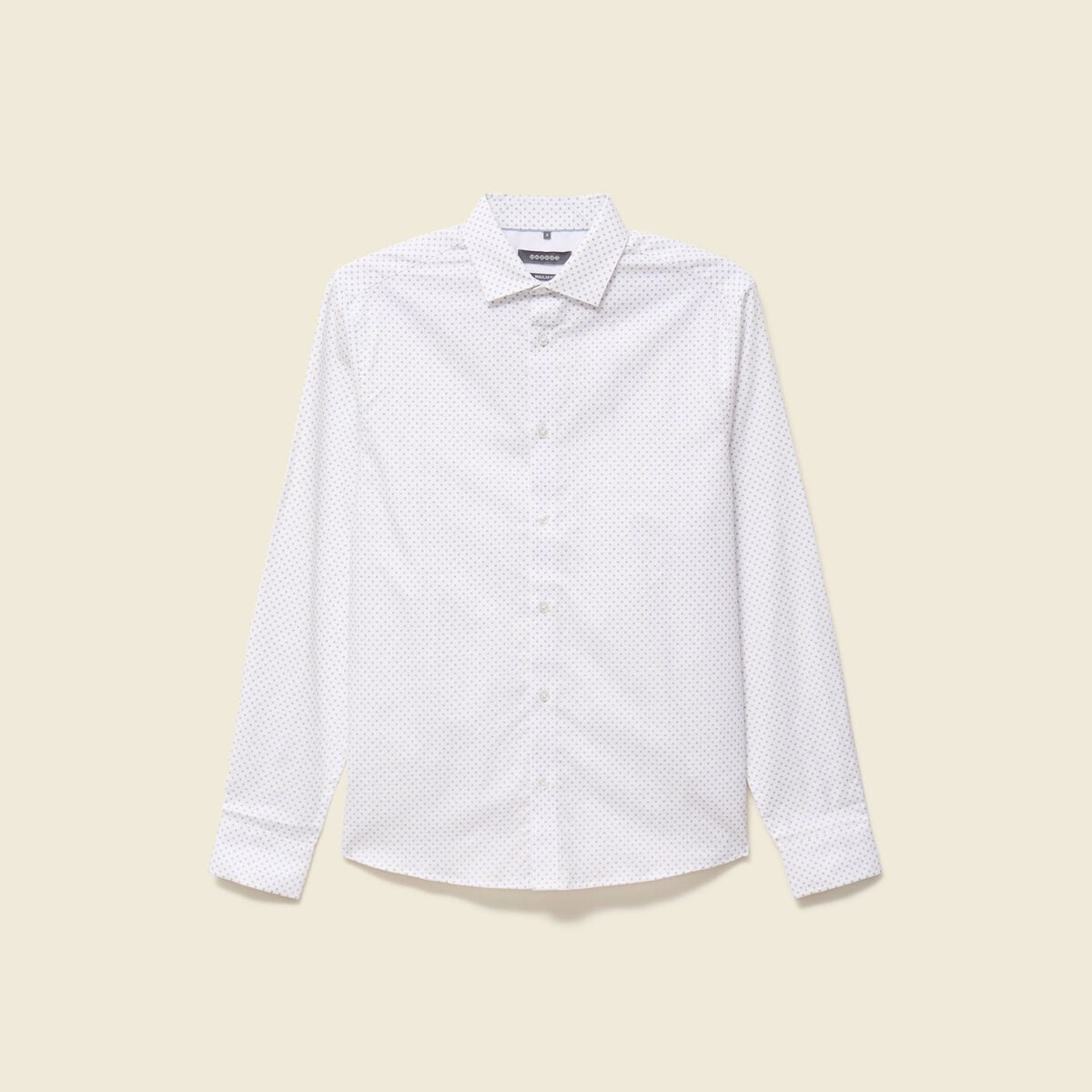 Chemise manches longues blanc homme