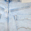 Jeans mom 7/8&egrave;me denim snow bleu femme