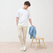 Pantalon chino slim gris homme
