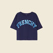 T-shirt manches courtes bleu marine femme