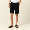 Short droit avec cordon noir homme