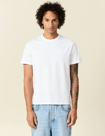 T-shirt éco-responsable blanc homme
