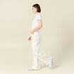 Jeans large éco-responsable denim blanc femme