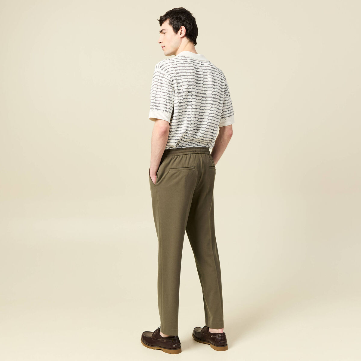 Pantalon taupe homme