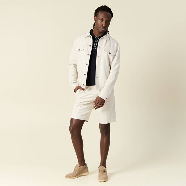 Polo manches courtes bleu marine homme
