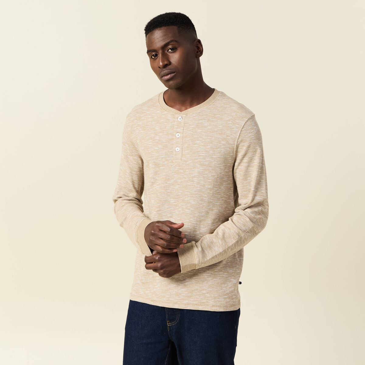 T-shirt éco-responsable vert kaki homme