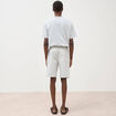Bermuda en coton gris clair homme