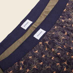 Lot 2 boxers vert kaki homme