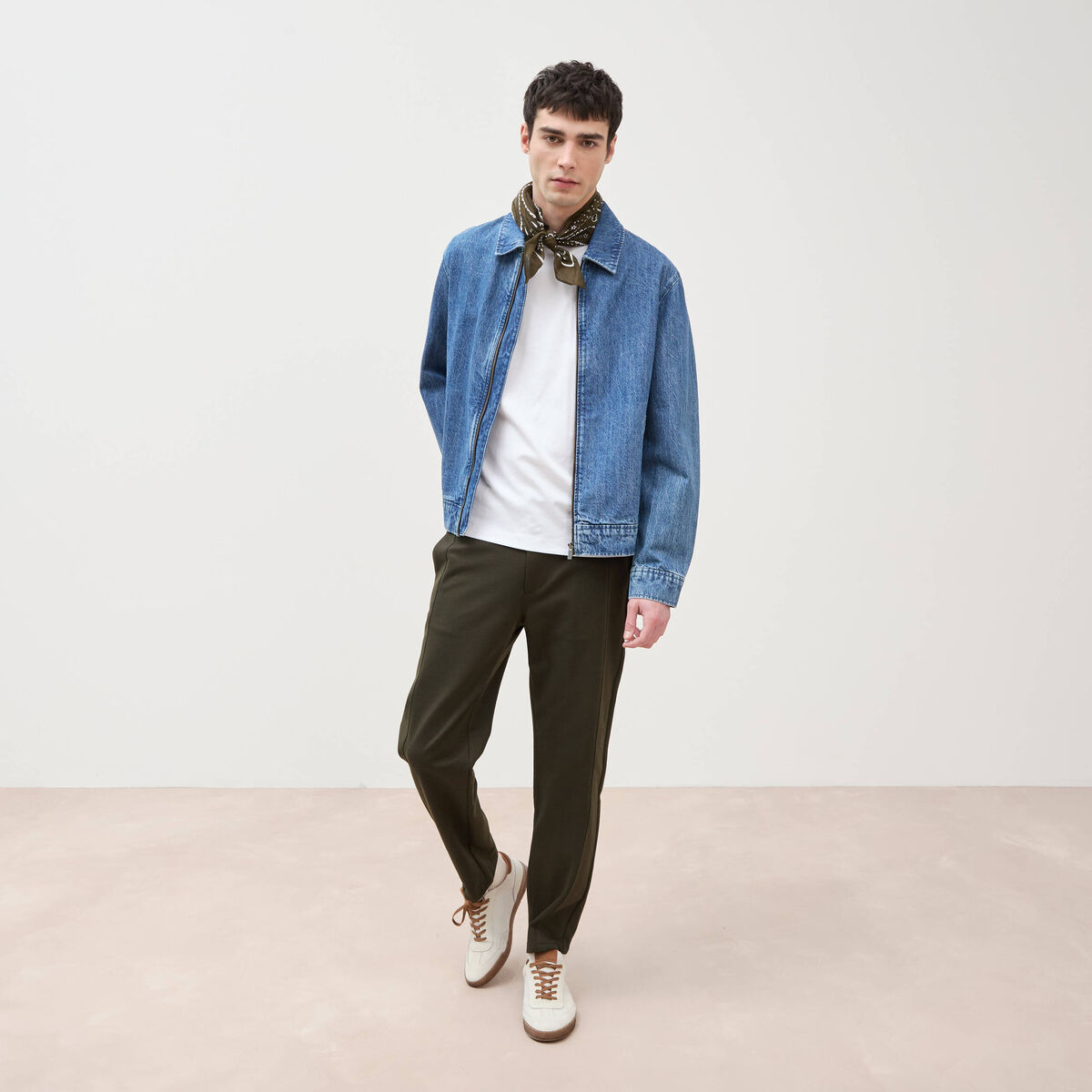 T-shirt manches courtes blanc homme