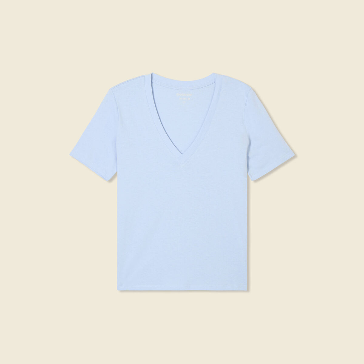 T-shirt manches courtes bleu clair femme
